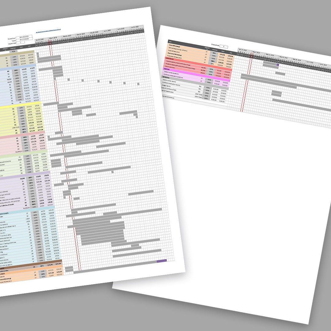Conference Workback Schedule